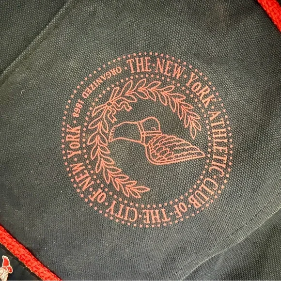 New York Athletic Club NYAC Blue Duffel Bag with Red Accents Members Only